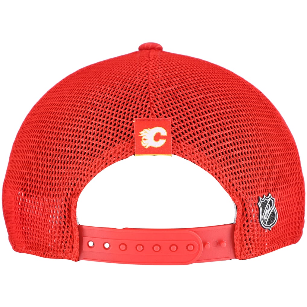  Calgary Flames Fanatics Women's Authentic Pro Adjustable Trucker Hat - Red